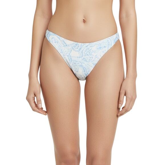Faithfull The Brand Palmero Paisley Bikini Bottom Powder Blue NWT Women XXL - Picture 1 of 7